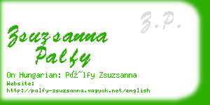 zsuzsanna palfy business card